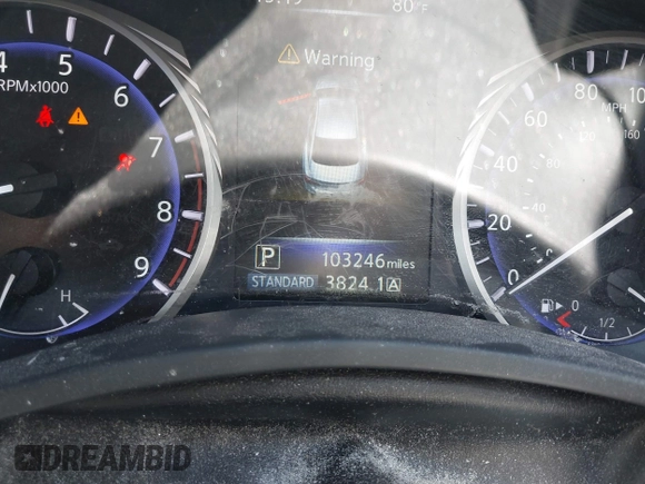 2016 Infiniti Q50 3.0t Premium with VIN JN1EV7AP8GM304940, listed as a IAAI auction lot 41836779 with 103,246 mi miles. Bid and sale history available at carsss.com. Image 7.