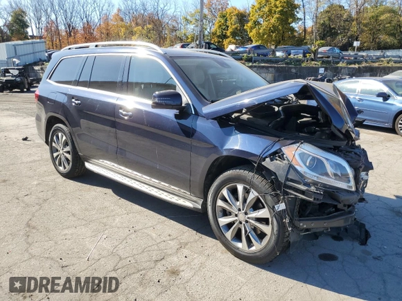 2016 Mercedes-Benz GL with VIN 4JGDF6EEXGA662143, listed as a Copart auction lot 76980574 with 0 mi miles and Salvage Title. Bid and sale history available at carsss.com. Image 4.