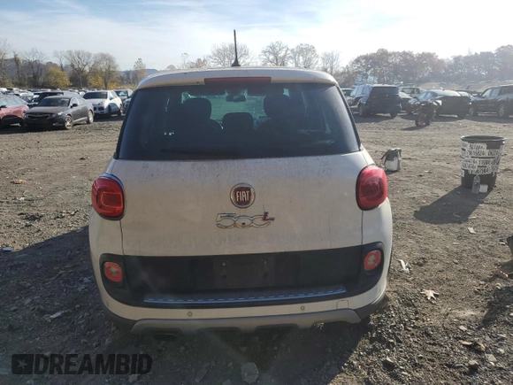 2014 FIAT 500L Trekking with VIN ZFBCFADH3EZ010853, listed as a Copart auction lot 78305134 with 112,381 mi miles and Salvage Title. Bid and sale history available at carsss.com. Image 6.