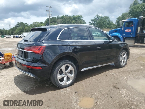 2021 Audi Q5 Premium Plus with VIN WA1BAAFY9M2081092, listed as a Copart auction lot 61368775 with 45,278 mi miles and Salvage title. Bid and sale history available at DreamBid. Image 3.