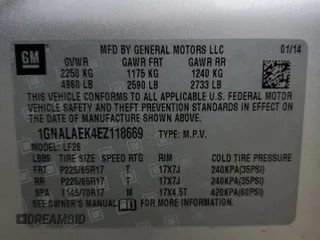 2014 Chevrolet Equinox LS with VIN 1GNALAEK4EZ118669, listed as a Copart auction lot 43812985 with 161,368 mi miles and Salvage Title. Bid and sale history available at carsss.com. Image 13.