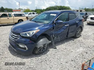 2018 Hyundai Santa Fe 2.0T with VIN 5XYZU4LA2JG546656, listed as a Copart auction lot 60973195 with 63,275 mi miles and Salvage title. Bid and sale history available at DreamBid. Image 1.