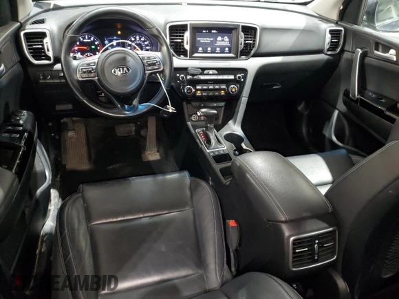 2019 Kia Sportage EX with VIN KNDPNCAC5K7500529, listed as a Copart auction lot 51856785 with 87,812 mi miles and Salvage Title. Bid and sale history available at carsss.com. Image 8.