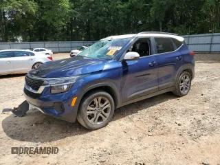 2021 Kia Seltos S with VIN KNDEU2AA4M7214239, listed as a Copart auction lot 59797575 with Not provided miles and Salvage title. Bid and sale history available at DreamBid. Image 1.
