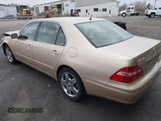 2005 Lexus LS 430 with VIN JTHBN36F255015647, listed as a IAAI auction lot 41863620 with 104,817 mi miles and . Bid and sale history available at DreamBid. Image 3.