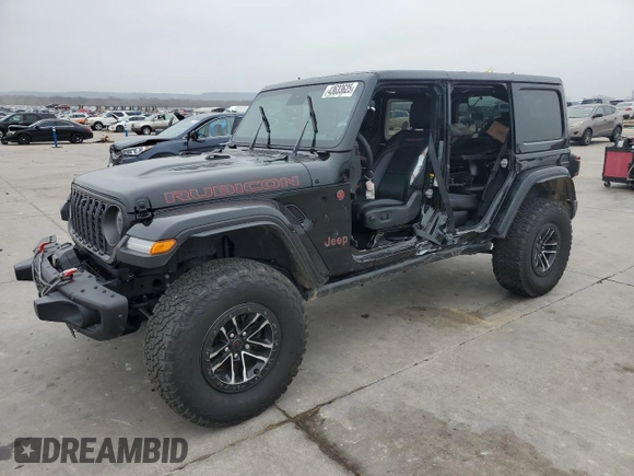 2024 Jeep Wrangler Rubicon X with VIN 1C4RJXFG1RW137055, listed as a Copart auction lot 43633625 with 7,686 mi miles and Clean title. Bid and sale history available at DreamBid. Image 1.