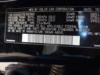 2014 Volvo XC90 with VIN YV4952CY5E1693992, listed as a IAAI auction lot 41216283 with 171,825 mi miles. Bid and sale history available at carsss.com. Image 9.
