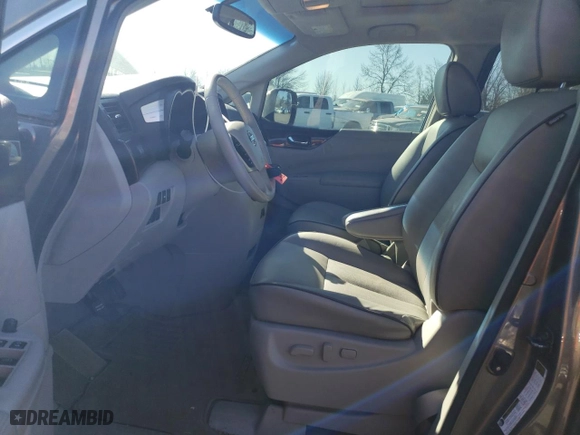 2015 Nissan Quest S with VIN JN8AE2KP9F9130136, listed as a Copart auction lot 46804344 with 139,752 mi miles and Salvage Title. Bid and sale history available at carsss.com. Image 7.