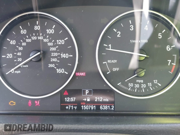2013 BMW 3 Series 328i with VIN WBA3C1C5XDF440969, listed as a IAAI auction lot 42484169 with 150,791 mi miles and . Bid and sale history available at DreamBid. Image 7.