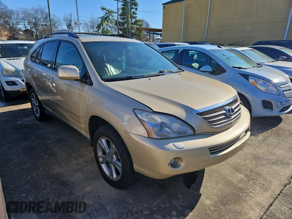 2008 Lexus RX 400h with VIN JTJGW31U082006748, listed as a Copart auction lot 86556234 with 241,549 mi miles and Clean Title. Bid and sale history available at DreamBid. Image 1.