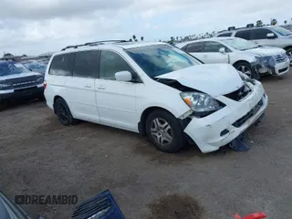 2006 Honda Odyssey EX-L z VIN 5FNRL38766B452806, wystawiony jako IAAI lot #41931830 z przebiegiem 133 822 mil mil oraz . Historia ofert i sprzedaży dostępna na DreamBid. Obrazek 1.