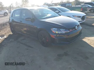 2019 Volkswagen Golf GTI S with VIN 3VW5T7AU2KM006290, listed as a IAAI auction lot 41629562 with 69,085 mi miles. Bid and sale history available at carsss.com. Image 1.