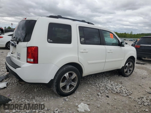 2015 Honda Pilot SE with VIN 5FNYF4H36FB055411, listed as a Copart auction lot 57334135 with Not provided miles and Clean title. Bid and sale history available at DreamBid. Image 3.