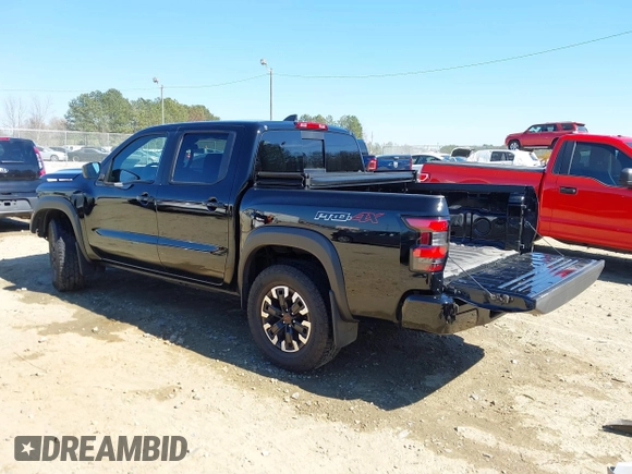 2024 Nissan Frontier Pro-4X with VIN 1N6ED1EK3RN654112, listed as a IAAI auction lot 41686345 with 14,893 mi miles and . Bid and sale history available at DreamBid. Image 3.