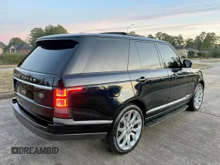 2014 Land Rover Range Rover Supercharged with VIN SALGS2TF6EA155229, listed as a Copart auction lot 57189225 with 95,369 mi miles and Salvage Title. Bid and sale history available at DreamBid. Image 4.