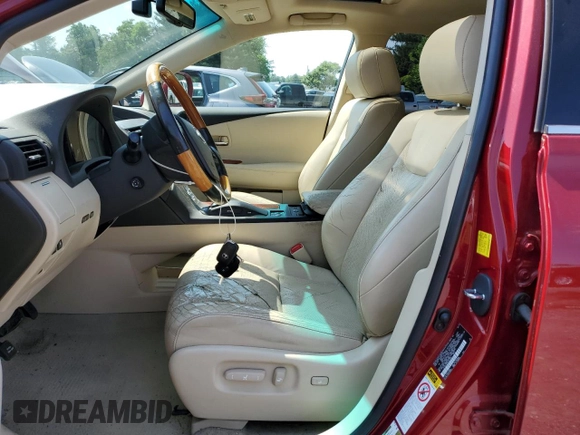 2010 Lexus RX 350 with VIN 2T2BK1BA6AC077960, listed as a Copart auction lot 60544575 with 235,554 mi miles and Salvage title. Bid and sale history available at DreamBid. Image 7.