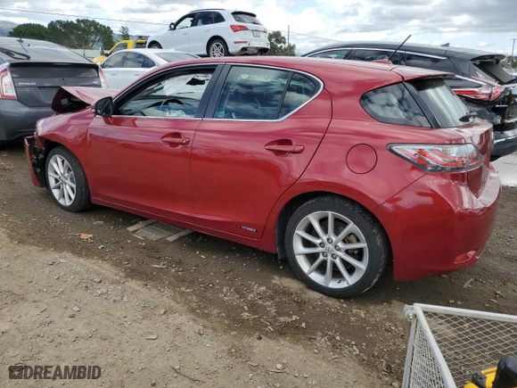 2011 Lexus CT 200h with VIN JTHKD5BHXB2039309, listed as a Copart auction lot 47665965 with 88312 miles and Clean Title. Bid and sale history available at carsss.com. Image 2.