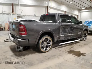 2020 Ram 1500 Limited with VIN 1C6SRFHTXLN413543, listed as a Copart auction lot 45382985 with 52,586 mi miles and Clean Title. Bid and sale history available at carsss.com. Image 3.