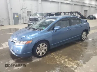 2006 Honda Civic LX z VIN 1HGFA16556L137086, wystawiony jako Copart lot #57650775 z przebiegiem 161 747 mil mil oraz Szkoda całkowita • Salvage title. Historia ofert i sprzedaży dostępna na DreamBid. Obrazek 1.