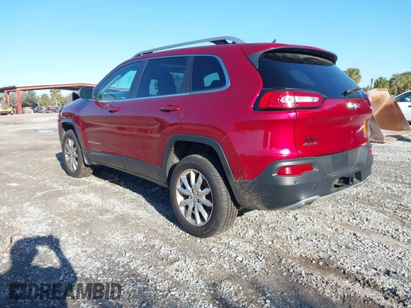 2015 Jeep Cherokee Limited with VIN 1C4PJMDS2FW523024, listed as a IAAI auction lot 41745699 with Not Provided miles and . Bid and sale history available at DreamBid. Image 3.