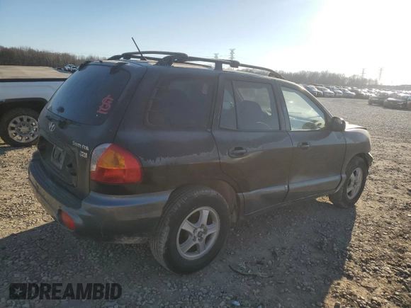 2004 Hyundai Santa Fe GLS with VIN KM8SC13E84U788632, listed as a Copart auction lot 45978345 with 265,433 mi miles and Salvage Title. Bid and sale history available at carsss.com. Image 3.