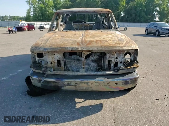 1993 Ford Bronco Custom with VIN 1FMEU15H0PLB25924, listed as a Copart auction lot 60614104 with 0 mi miles and Salvage Title. Bid and sale history available at carsss.com. Image 12.