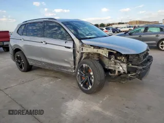 2024 Volkswagen Tiguan SE R-Line Black with VIN 3VVCB7AX9RM093060, listed as a Copart auction lot 56354345 with 12,084 mi miles and Salvage title. Bid and sale history available at DreamBid. Image 4.
