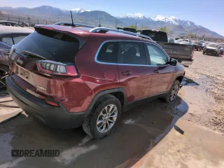 2020 Jeep Cherokee Latitude Plus with VIN 1C4PJMLB3LD569499, listed as a Copart auction lot 52995085 with 105,221 mi miles and Clean Title. Bid and sale history available at DreamBid. Image 3.
