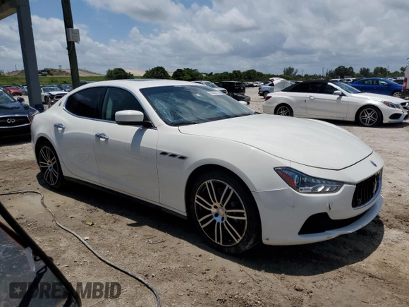 2014 Maserati Ghibli S Q4 z VIN ZAM57RTA1E1126438, wystawiony jako Copart lot #58388215 z przebiegiem 95 167 mil mil oraz Czysty tytuł • Clean title. Historia ofert i sprzedaży dostępna na DreamBid. Obrazek 4.