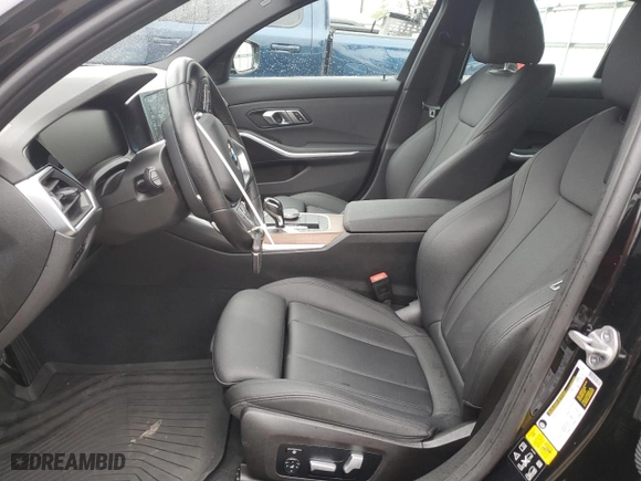 2021 BMW 3 Series 330i xDrive with VIN 3MW5R7J0XM8B60382, listed as a Copart auction lot 82113014 with 54,597 mi miles and Salvage Title. Bid and sale history available at carsss.com. Image 7.