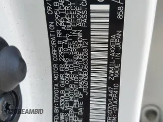 2012 Toyota Prius Two with VIN JTDZN3EU6C3028121, listed as a Copart auction lot 54271405 with 225,789 mi miles and Clean Title. Bid and sale history available at DreamBid. Image 12.