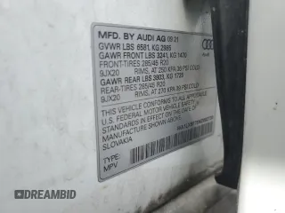 2022 Audi Q7 Premium Plus with VIN WA1LXBF75ND002720, listed as a Copart auction lot 54001815 with 54,677 mi miles and Salvage title. Bid and sale history available at DreamBid. Image 13.