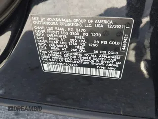 2022 Volkswagen Atlas SE с VIN 1V2DC2CA9NC206785, выставлен на аукционе IAAI как лот 41747075 с пробегом 47 907 миль миль и . История ставок и продаж доступна на DreamBid. Изображение 9.