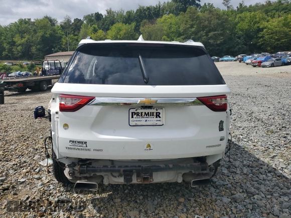 2020 Chevrolet Traverse Premier with VIN 1GNEVKKW9LJ158234, listed as a Copart auction lot 67705644 with 69,319 mi miles and Salvage Title. Bid and sale history available at carsss.com. Image 6.