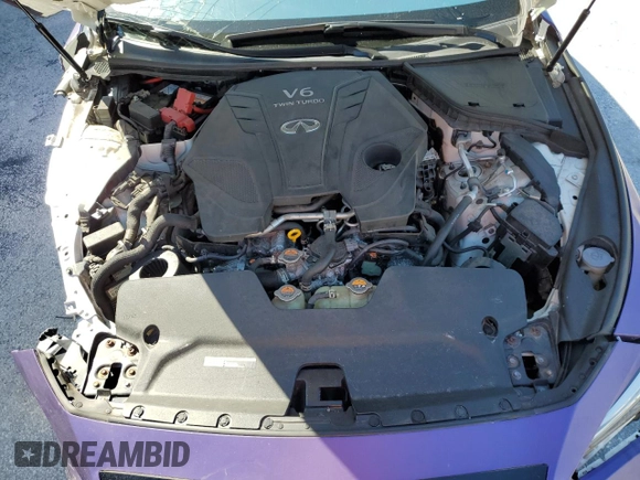 2021 Infiniti Q50 Red Sport 400 with VIN JN1FV7DR2MM880956, listed as a Copart auction lot 48795465 with 36,160 mi miles and Clean title. Bid and sale history available at DreamBid. Image 11.