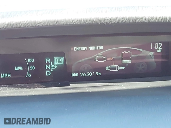 2013 Toyota Prius One with VIN JTDKN3DU9D5661513, listed as a IAAI auction lot 41721352 with 265,019 mi miles. Bid and sale history available at carsss.com. Image 15.