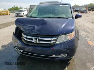 2014 Honda Odyssey EX-L with VIN 5FNRL5H65EB002081, listed as a Copart auction lot 53695675 with 138,769 mi miles and Salvage Title. Bid and sale history available at carsss.com. Image 14.