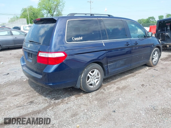 2006 Honda Odyssey EX with VIN 5FNRL384X6B054181, listed as a IAAI auction lot 42107212 with 183,134 mi miles and . Bid and sale history available at DreamBid. Image 4.