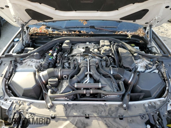 2021 BMW M5 with VIN WBS83CH01MCF15654, listed as a Copart auction lot 77427464 with 41,919 mi miles and Salvage Title. Bid and sale history available at carsss.com. Image 11.