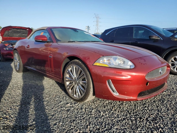 2010 Jaguar XK with VIN SAJWA4GB5ALB36814, listed as a Copart auction lot 74855444 with 0 mi miles and Salvage Title. Bid and sale history available at carsss.com. Image 4.