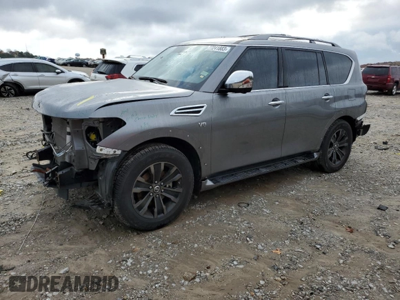2019 Nissan Armada Platinum with VIN JN8AY2NF9K9351708, listed as a Copart auction lot 77241883 with 42,308 mi miles. Bid and sale history available at carsss.com. Image 1.