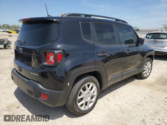 2021 Jeep Renegade Jeepster z VIN ZACNJCAB1MPM26894, wystawiony jako Copart lot #53859975 z przebiegiem 76 402 mil mil oraz Czysty tytuł • Clean title. Historia ofert i sprzedaży dostępna na DreamBid. Obrazek 3.