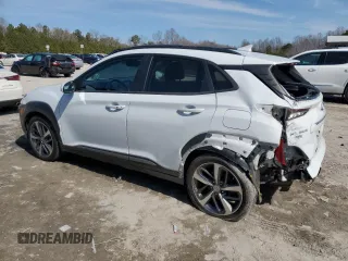 2021 Hyundai Kona Limited with VIN KM8K3CA58MU670529, listed as a Copart auction lot 46647445 with 61,141 mi miles and Salvage Title. Bid and sale history available at carsss.com. Image 2.