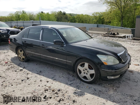2005 Lexus LS 430 z VIN JTHBN36FX55017789, wystawiony jako Copart lot #56685605 z przebiegiem 209 238 mil mil oraz Czysty tytuł • Clean title. Historia ofert i sprzedaży dostępna na DreamBid. Obrazek 4.