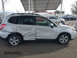 2015 Subaru Forester Premium with VIN JF2SJAFCXFH489984, listed as a IAAI auction lot 41082317 with 146,244 mi miles and . Bid and sale history available at DreamBid. Image 12.