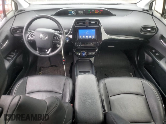 2019 Toyota Prius L Eco z VIN JTDKARFU4K3091067, wystawiony jako Copart lot #59710505 z przebiegiem 80 659 mil mil oraz Szkoda całkowita • Salvage title. Historia ofert i sprzedaży dostępna na DreamBid. Obrazek 8.