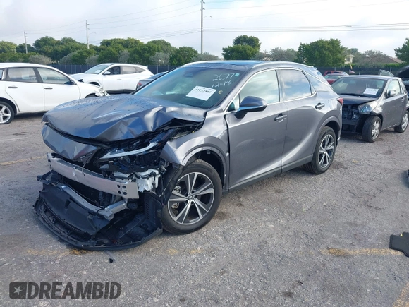 2023 Lexus RX with VIN 2T2BAMBA3PC002677, listed as a IAAI auction lot 41152887 with 24,434 mi miles. Bid and sale history available at carsss.com. Image 18.