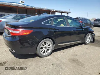 2012 Hyundai Azera with VIN KMHFG4JG2CA161033, listed as a Copart auction lot 52819405 with 89,102 mi miles and Salvage title. Bid and sale history available at DreamBid. Image 3.