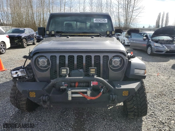 2020 Jeep Gladiator Sport S with VIN 1C6HJTAG2LL146553, listed as a Copart auction lot 49342245 with 0 mi miles and Salvage Title. Bid and sale history available at carsss.com. Image 5.