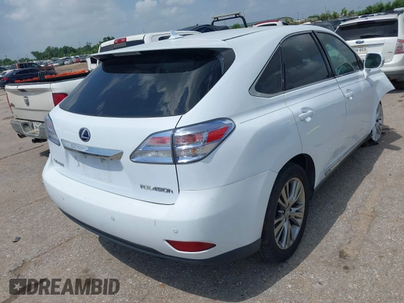 2010 Lexus RX 450h with VIN JTJZB1BA4A2000745, listed as a IAAI auction lot 42508799 with Not provided miles and . Bid and sale history available at DreamBid. Image 4.